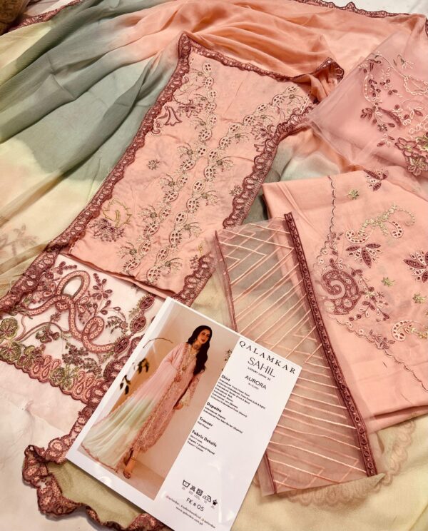 Embroidered lawn heavy luxury front